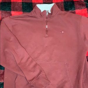 Men’s champion  quarter zip sweatshirt large
